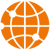 Icon mit Welt als Symbol für unterschiedliche Nationalitäten und vielfältige Kulturen bei den Mitarbeitenden in der netgo group.