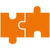 Icon mit Puzzle-Teilen